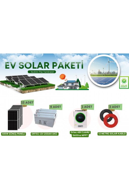 5.6Kw Tam Enerji Çözümü Güneş Enerji Seti 5.6Kw Tam Enerji Çözümü Güneş Enerji Seti